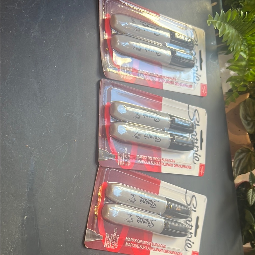Sharpie Black Permanent Markers - Pack of 3 unopened and 17 total new